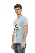 Bild in Galerie-Betrachter laden, Trussardi Action Hellblaues Baumwolle Herren T-Shirt
