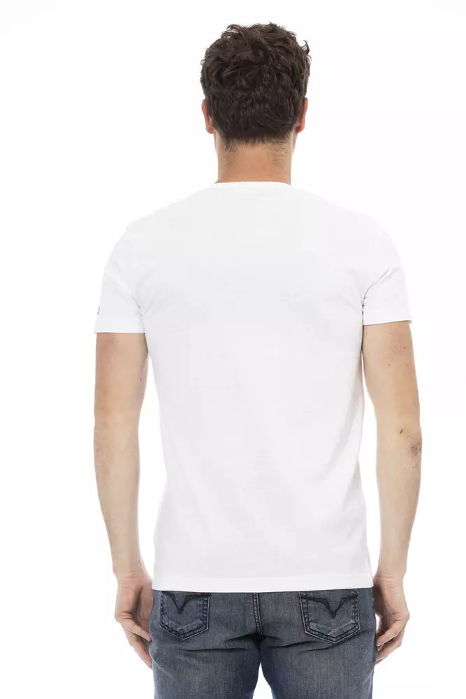 Trussardi Action Elegantes T-Shirt mit V-Ausschnitt und kurzen Ärmeln