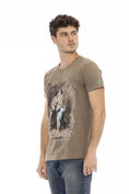 Load image into Gallery viewer, Trussardi Action Vibrant luxury V-neck t-shirt with chic print
