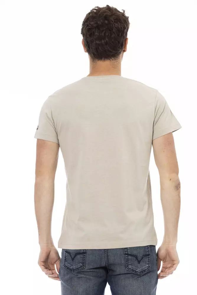 Trussardi Action Beige Baumwolle Männer T-Shirt