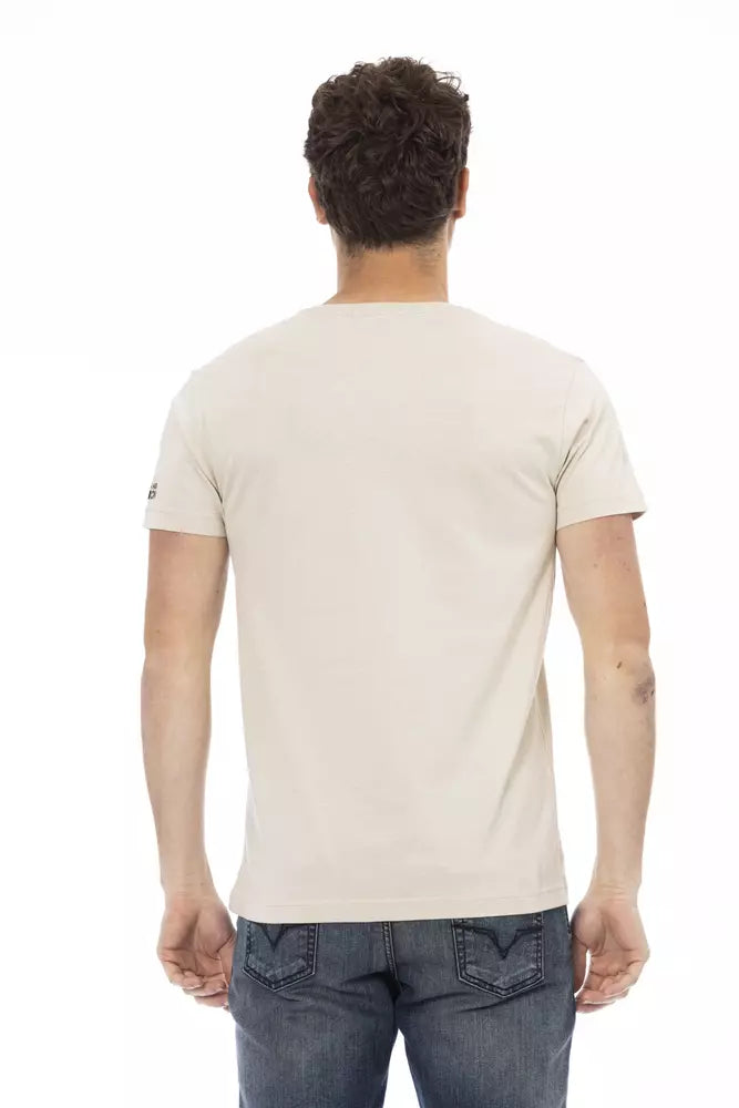 Trussardi Action Beige Baumwolle Männer T-Shirt