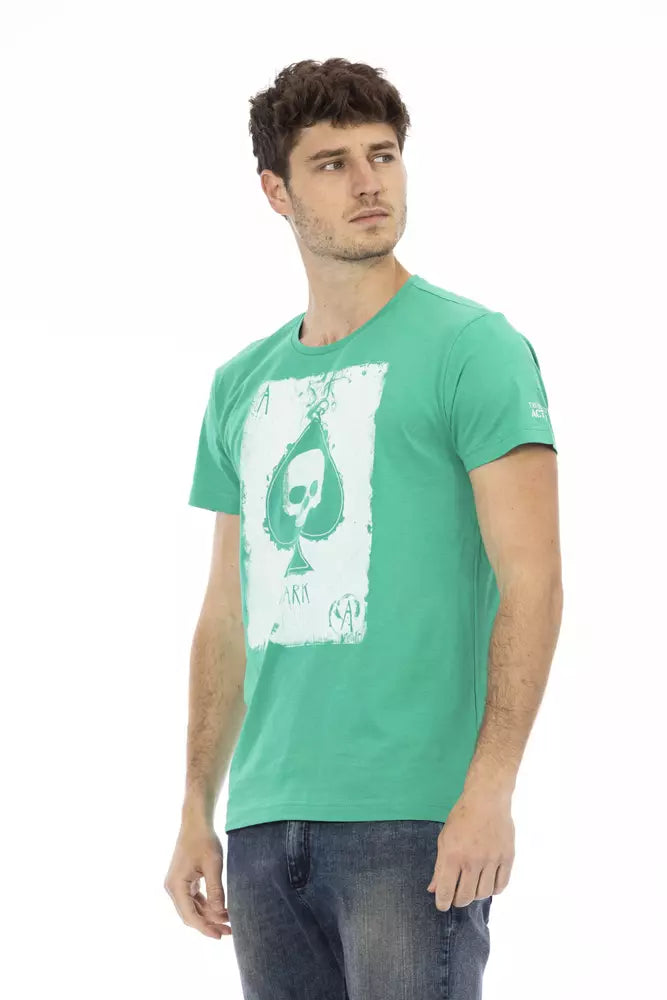 Trussardi Action Grünes Baumwolle Männer T-Shirt