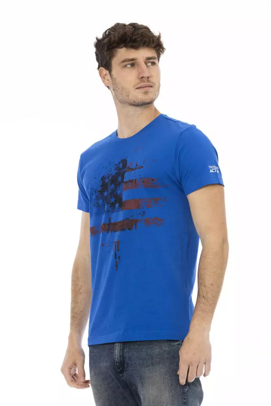 Trussardi Action Blau Baumwolle Männer T-Shirt