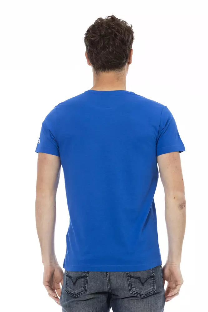 Trussardi Action Blau Baumwolle Männer T-Shirt