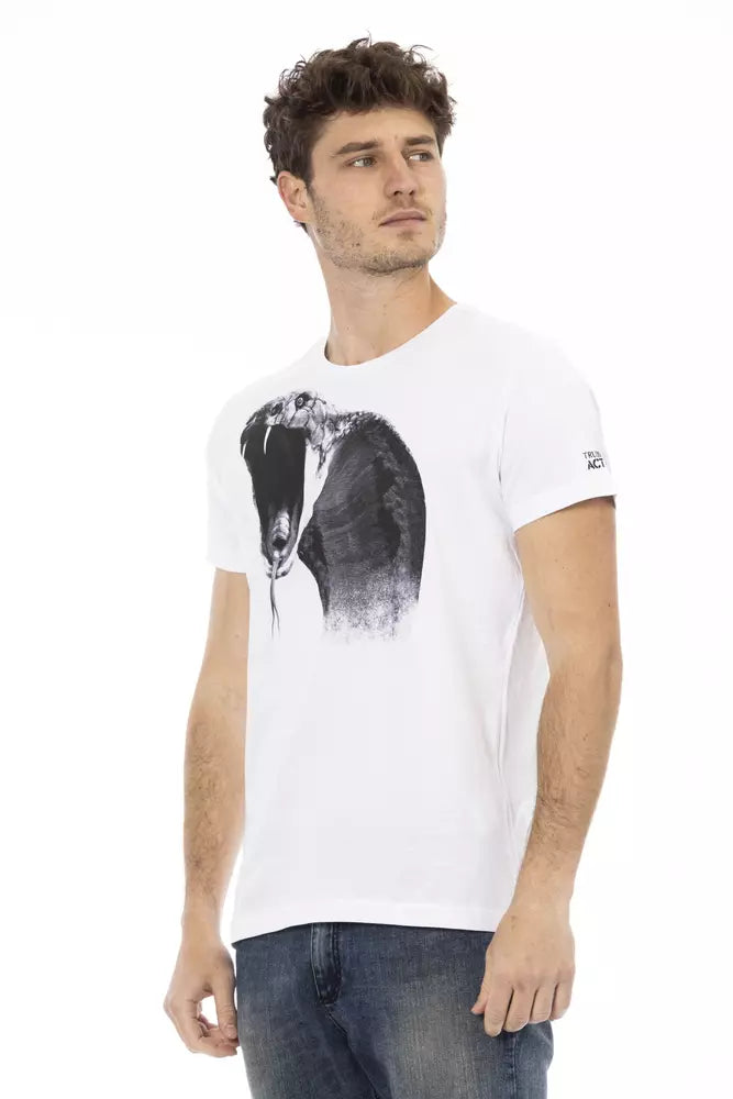 Trussardi Action Weißes Baumwolle Männer T-Shirt