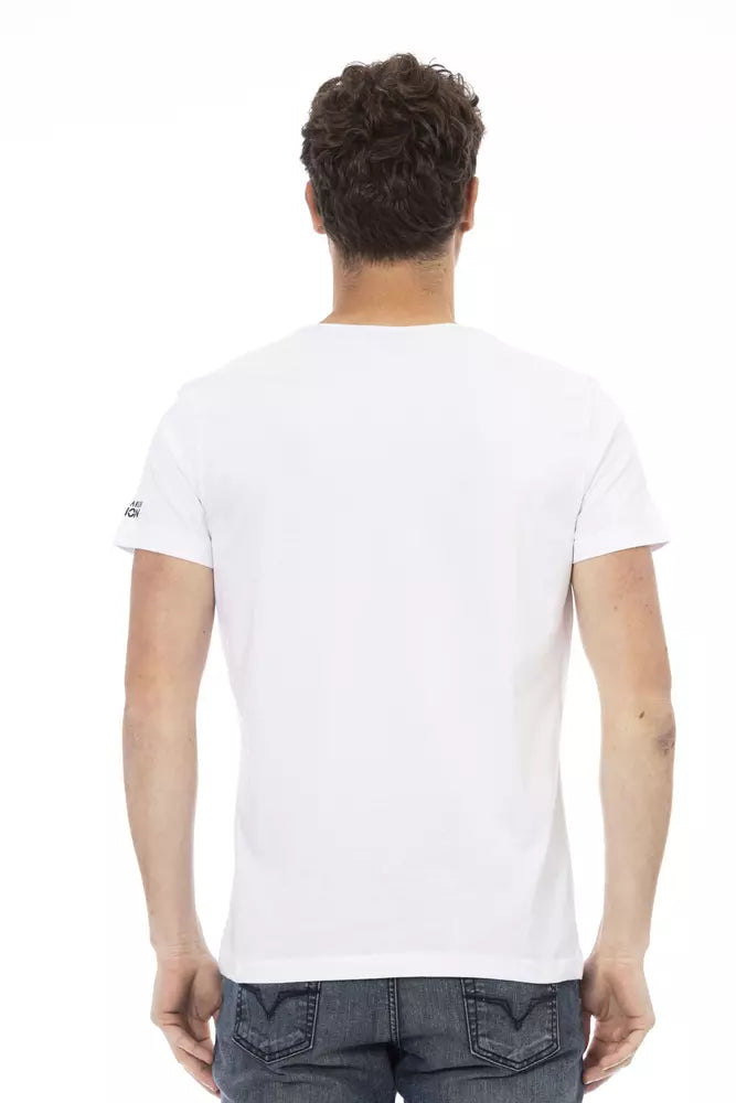 Trussardi Action Weißes Baumwolle Männer T-Shirt