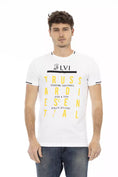 Load image into Gallery viewer, Trussardi Action Elegant white tee with an artistic front print
