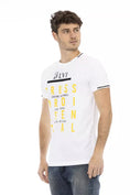 Load image into Gallery viewer, Trussardi Action Elegant white tee with an artistic front print
