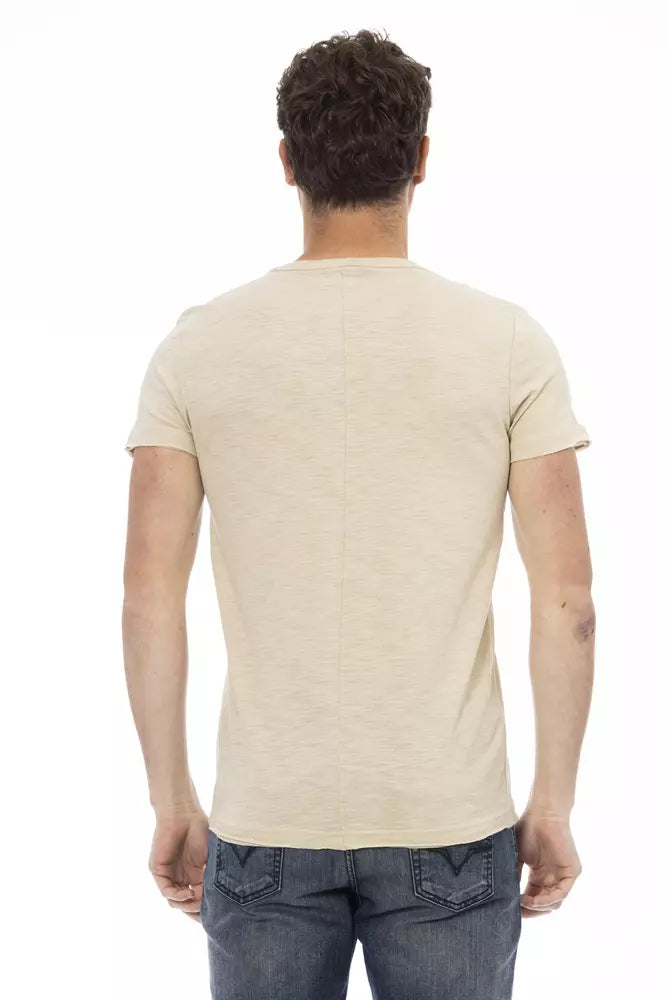 Trussardi Action "Beige Baumwolle Männer T-Shirt"