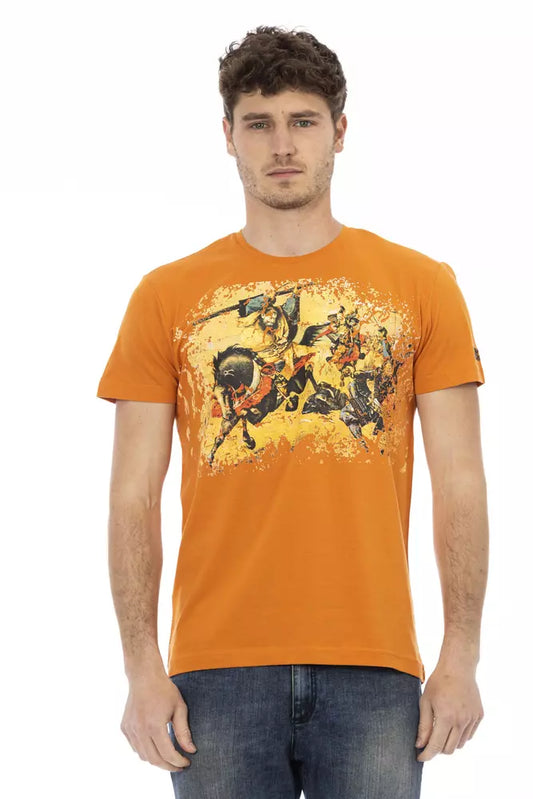 Trussardi Action Orange Baumwolle Männer T-Shirt