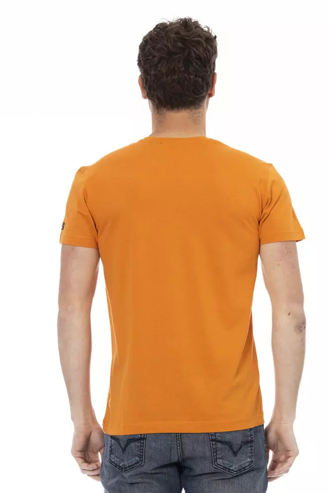 Trussardi Action Orange Baumwolle Männer T-Shirt