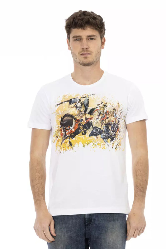 Trussardi Action Weißes Baumwolle Männer T-Shirt