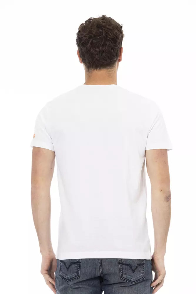 Trussardi Action Weißes Baumwolle Männer T-Shirt