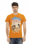 Bild in Galerie-Betrachter laden, Trussardi Action Orange Baumwolle Männer T-Shirt
