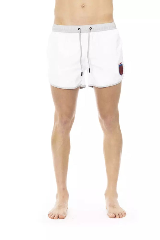 Bikkembergs Weiße Polyester Herren Badeshorts