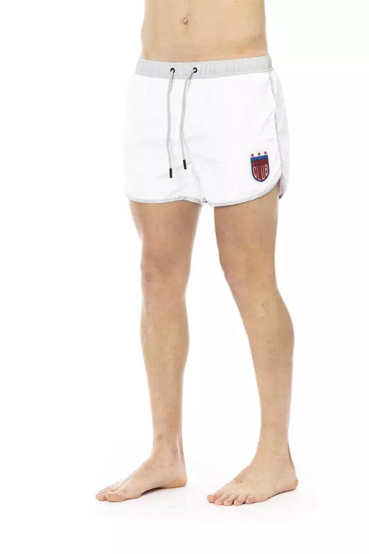 Bikkembergs Weiße Polyester Herren Badeshorts