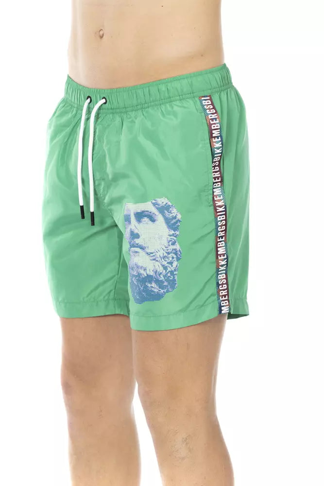 Bikkembergs Degradé print swim shorts with pockets