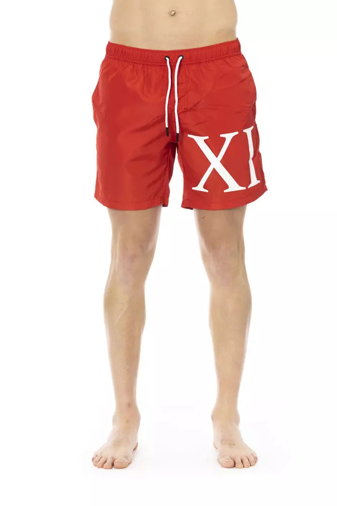 Bikkembergs Rotes Polyester Männer schwimmen kurz