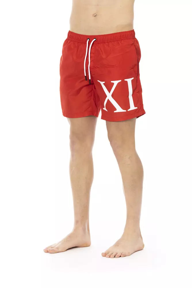 Bikkembergs Rotes Polyester Männer schwimmen kurz