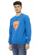 Load image into Gallery viewer, Automobili Lamborghini Cerulean crewneck with maxi logo print
