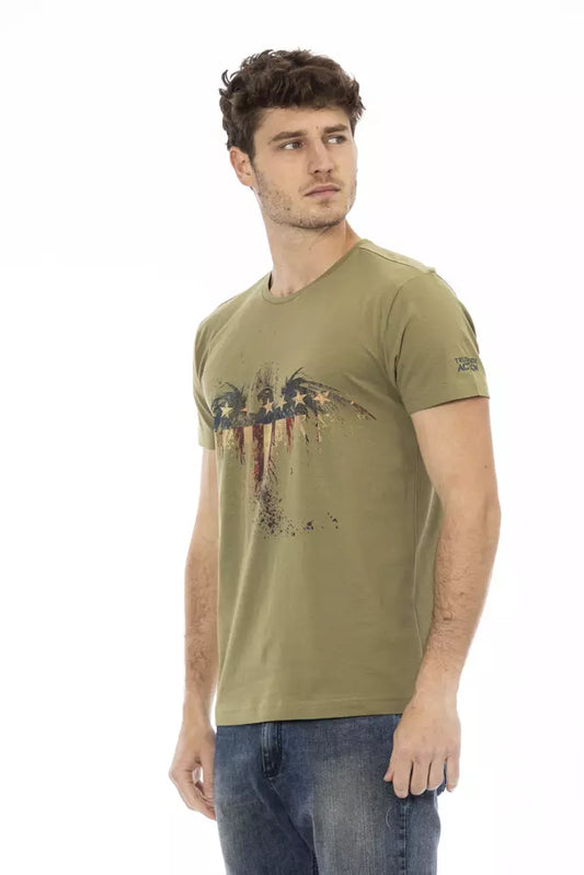 Trussardi Action Grünes Baumwolle Männer T-Shirt