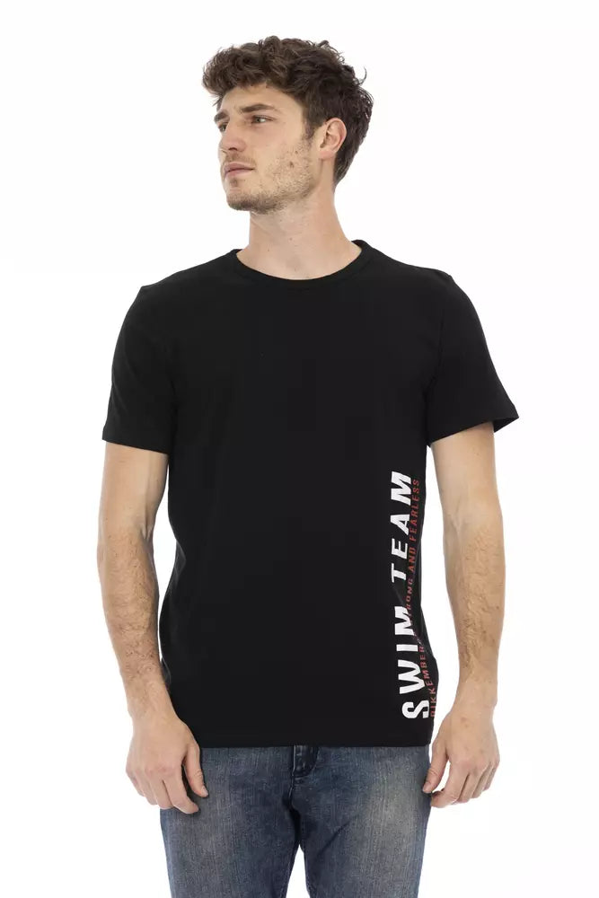 Bikkembergs Schwarzes Baumwoll-T-Shirt für Männer