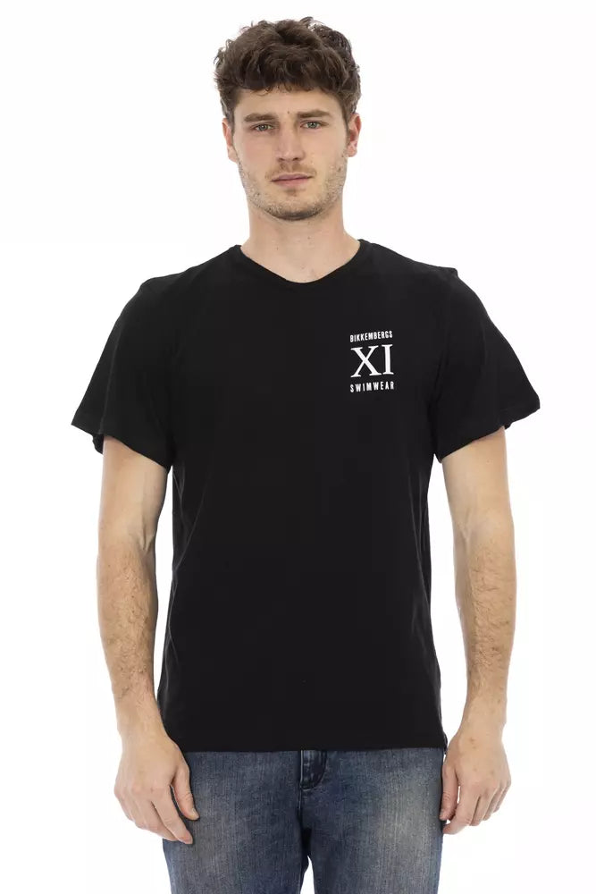 Bikkembergs Schwarzes Baumwolle Männer T-Shirt