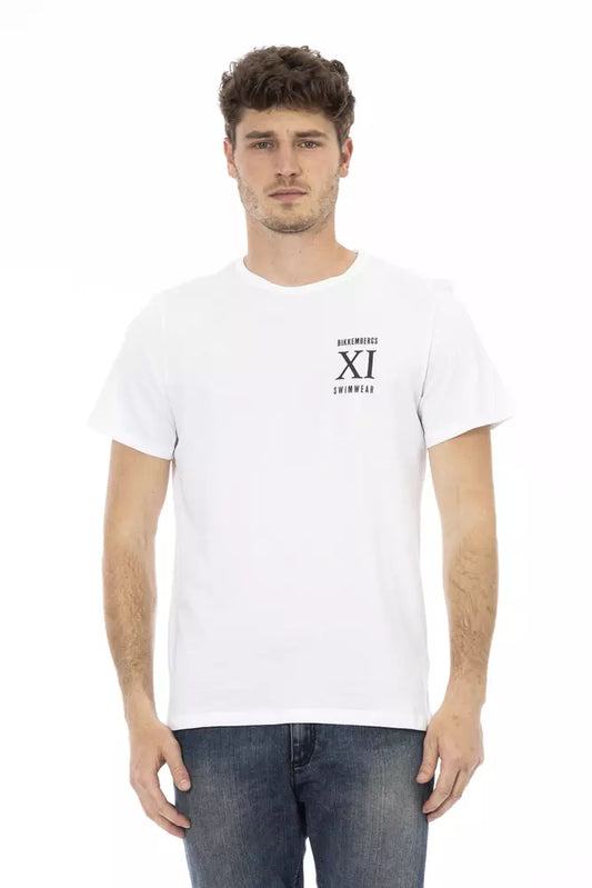 Bikkembergs Weißes Baumwolle Männer T-Shirt