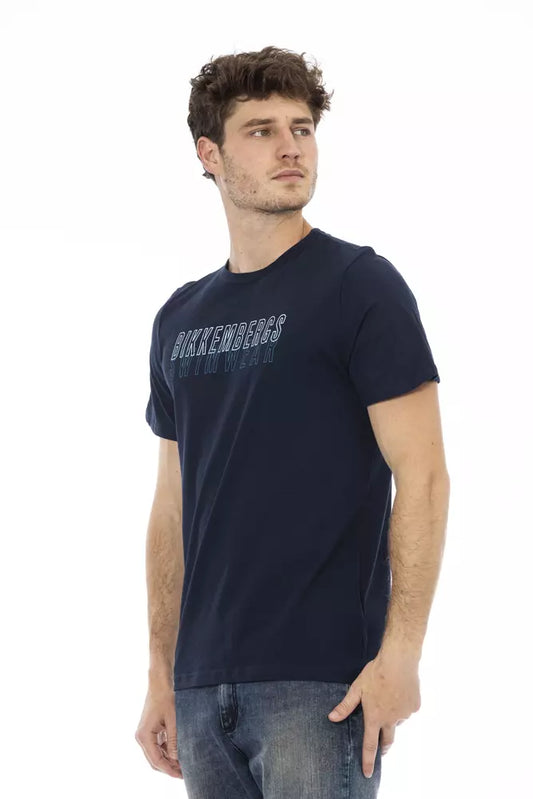 Bikkembergs Army Print Logo Tee made from pure cotton