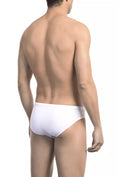 Load image into Gallery viewer, Bikkembergs Chic white swimming trunks with side print detail
