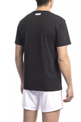 Load image into Gallery viewer, Bikkembergs Smooth T-shirt in black cotton blend with print
