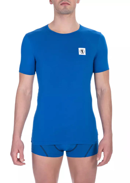 Bikkembergs Blau Baumwolle Männer T-Shirt