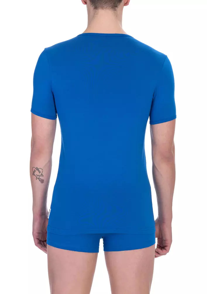 Bikkembergs Blau Baumwolle Männer T-Shirt