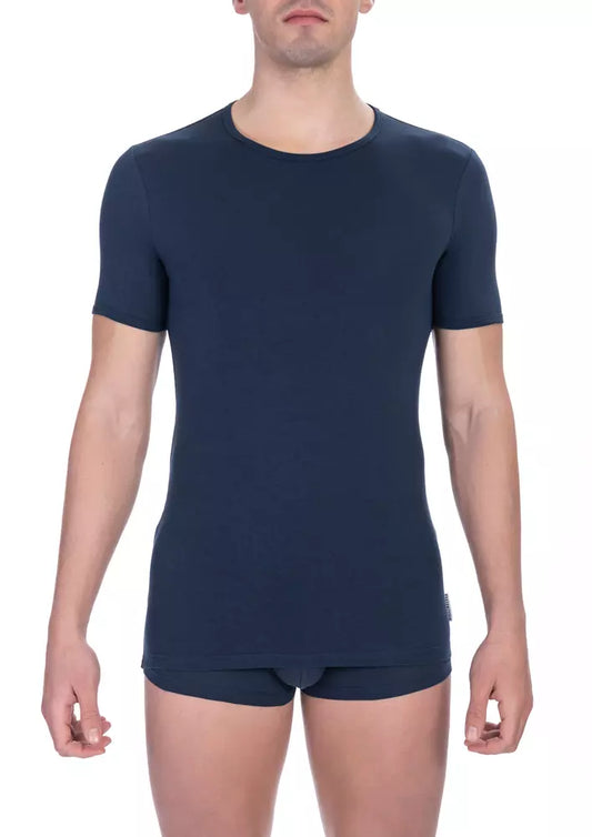 Bikkembergs Blau Baumwolle Männer T-Shirt