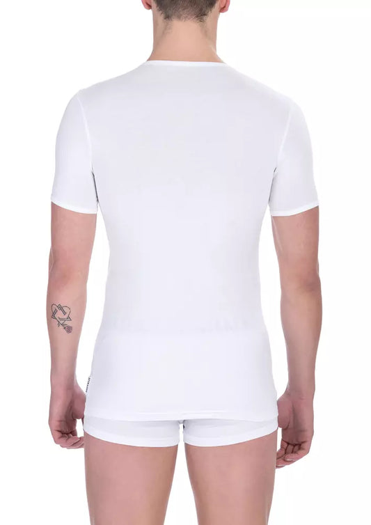 Bikkembergs Chic V-neck T-shirts in a double pack in white