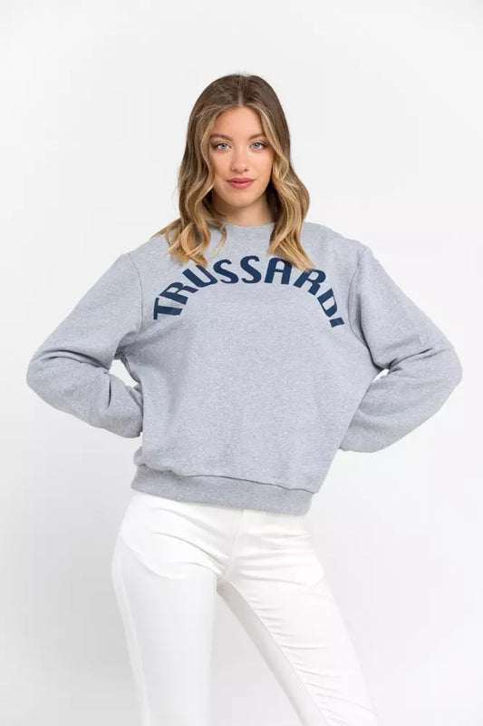 Trussardi Yüksek kaliteli gündelik şık büyük beden sweatshirt