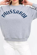 Resmi galeri görüntüleyiciye yükleyin, Trussardi Yüksek kaliteli gündelik şık büyük beden sweatshirt
