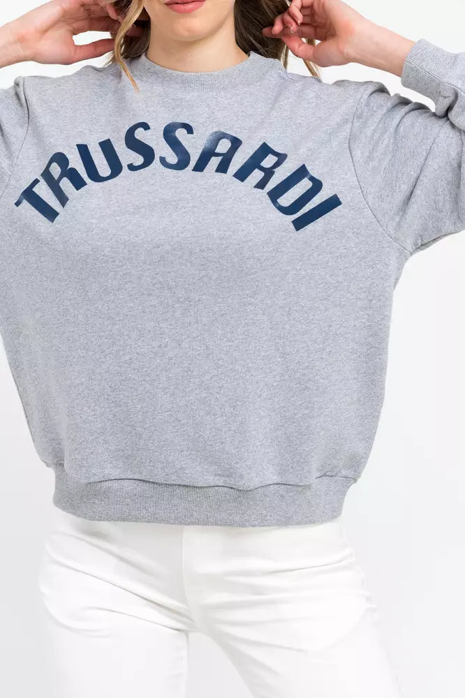 Trussardi Yüksek kaliteli gündelik şık büyük beden sweatshirt