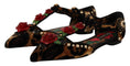 Load image into Gallery viewer, Dolce & Gabbana Mit Blumen verzierte Leoparden-T-Strap-Sandalen
