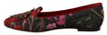 Load image into Gallery viewer, Dolce & Gabbana Multicolor Leder und Stoff Flats mit Sacred Heart Patch
