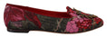 Load image into Gallery viewer, Dolce & Gabbana Multicolor Leder und Stoff Flats mit Sacred Heart Patch
