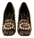 Load image into Gallery viewer, Dolce & Gabbana Elegante Gold Jacquard Brokat Pumps
