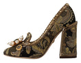 Load image into Gallery viewer, Dolce & Gabbana Elegante Gold Jacquard Brokat Pumps
