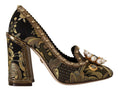 Load image into Gallery viewer, Dolce & Gabbana Elegante Gold Jacquard Brokat Pumps
