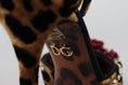 Load image into Gallery viewer, Dolce & Gabbana Schicke Leopard-Knöchelriemen-Sandale
