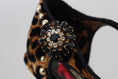 Load image into Gallery viewer, Dolce & Gabbana Schicke Leopard-Knöchelriemen-Sandale
