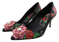 Load image into Gallery viewer, Dolce & Gabbana Elegante florale Kristall-Pumps
