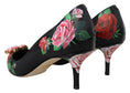 Load image into Gallery viewer, Dolce & Gabbana Elegante florale Kristall-Pumps
