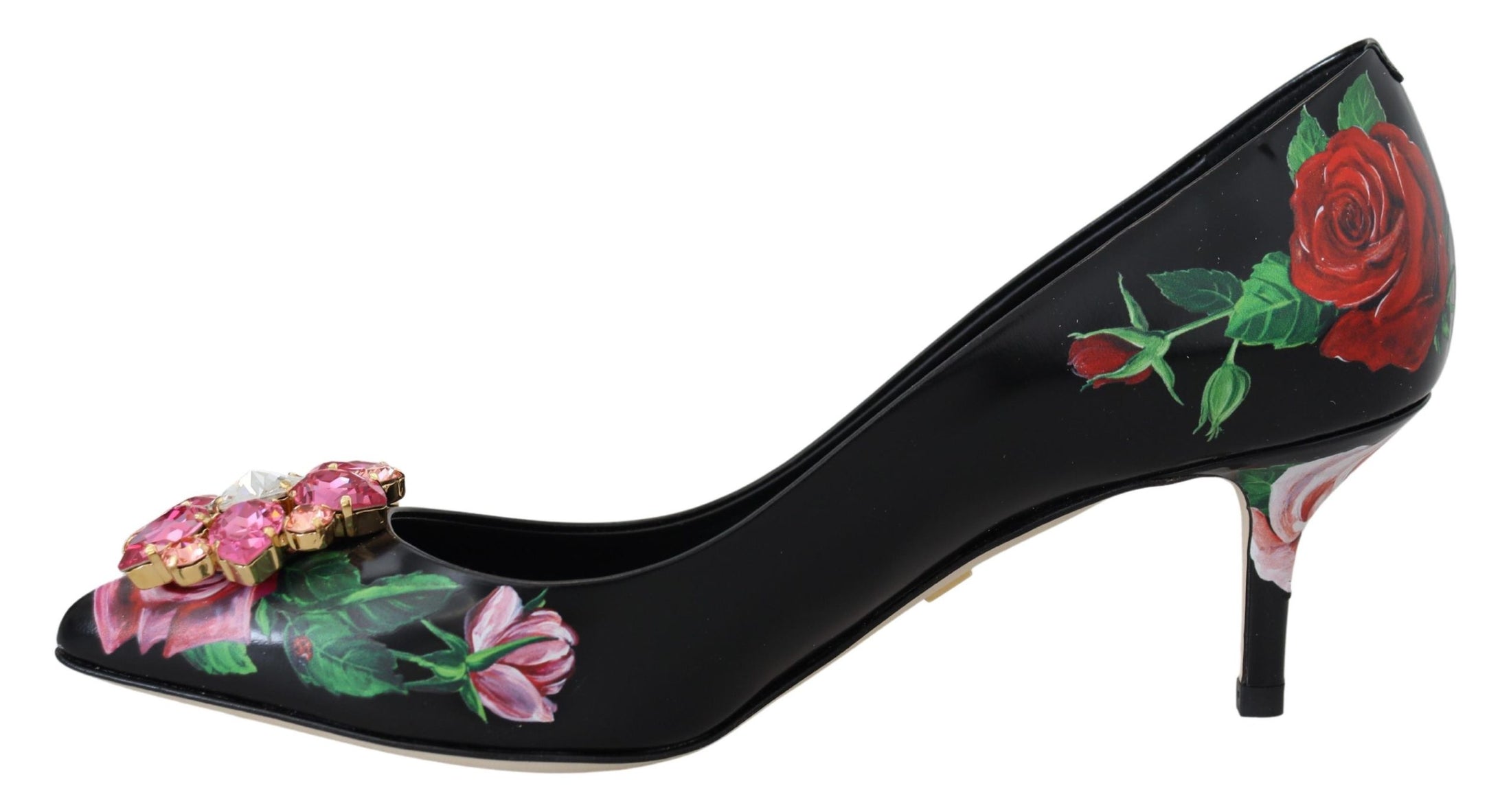 Dolce & Gabbana Elegante florale Kristall-Pumps