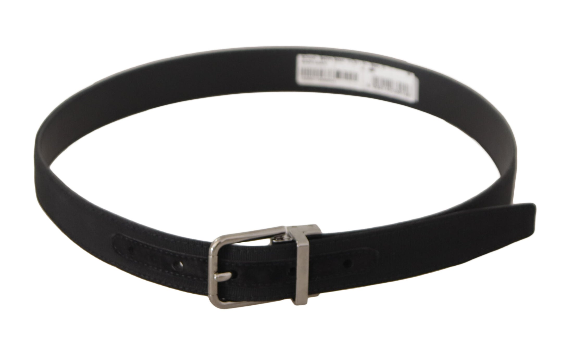 Dolce &amp; Gabbana Elegant belt made of black canvas and leather